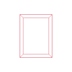Objects Picture Frames Ikea Silverhojden Frame X Small Sticker Outline Svg File, Free Vectors File